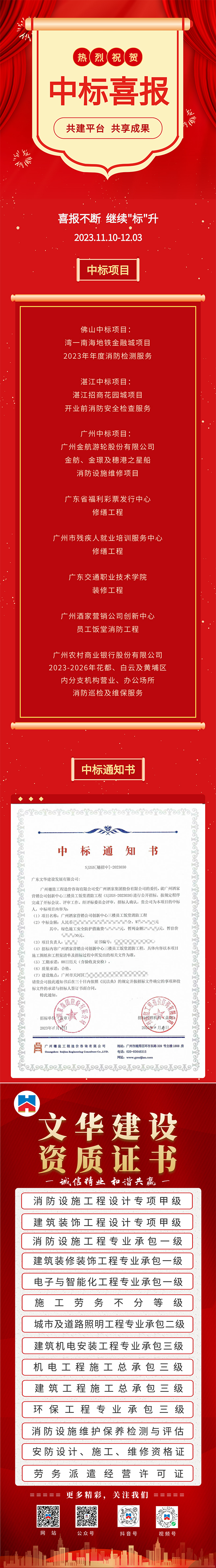 喜报不断，继续“标”升！